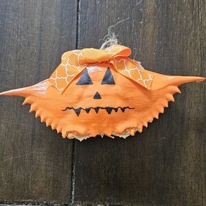 Orange Halloween Crab Decor